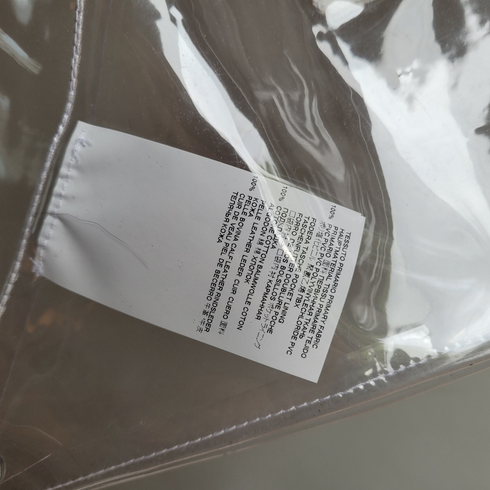 MM6 Maison Martin Margiela Clear PVC Tote with White Inner Pouch - Picture 13 of 16